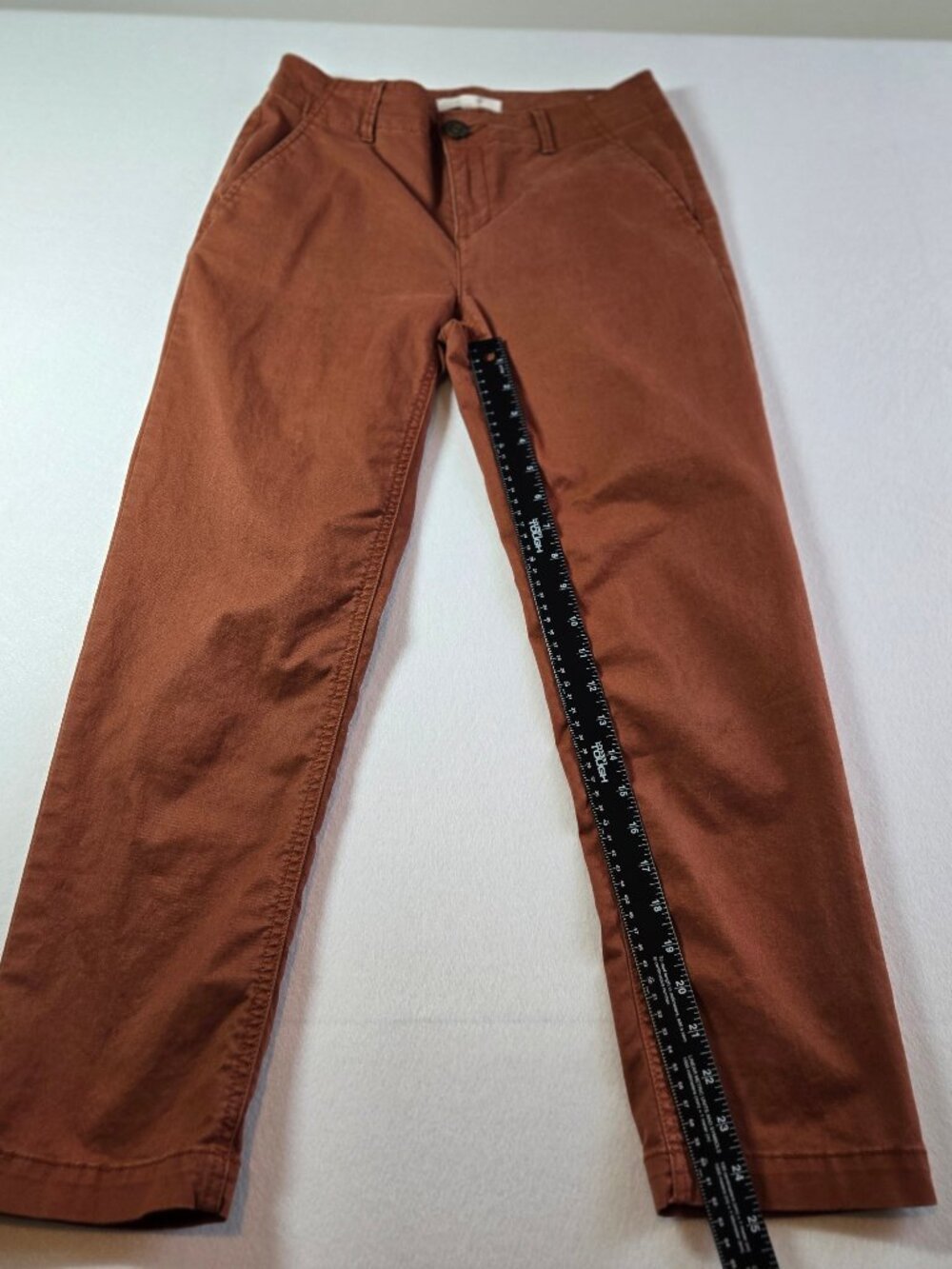 LOFT straight leg ankle pants womens size 0 stretch cotton work pant, leisure‎